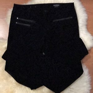 Club Monaco velvet cotton pants with embossing